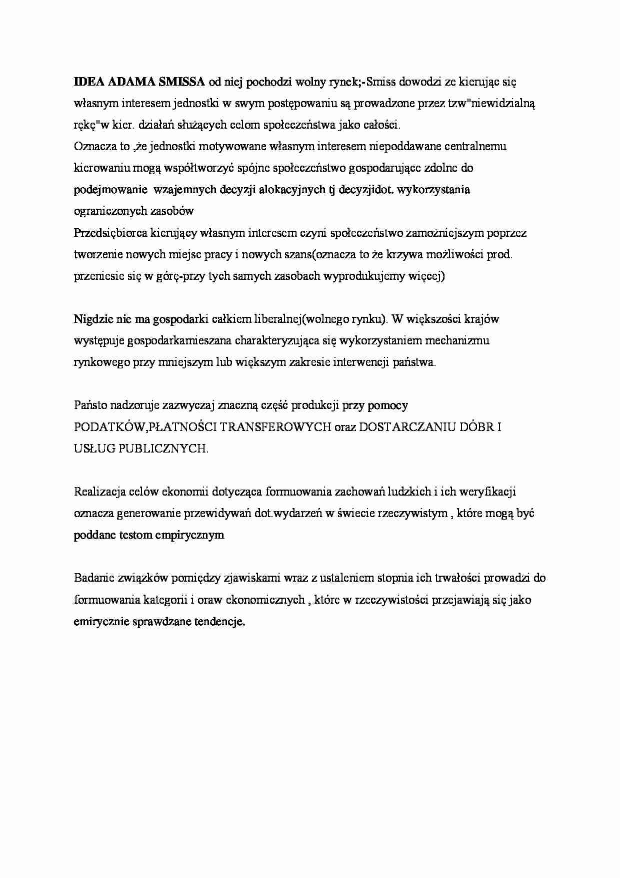 Idea Adama Smissa - strona 1