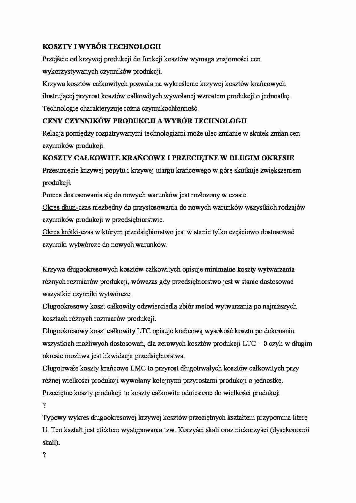 Koszty a wybór technologii - strona 1