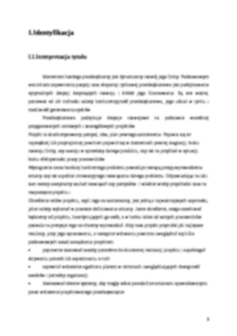 Zarządzanie projektami - praca,  Stabryła- firma Hortex - strona 3