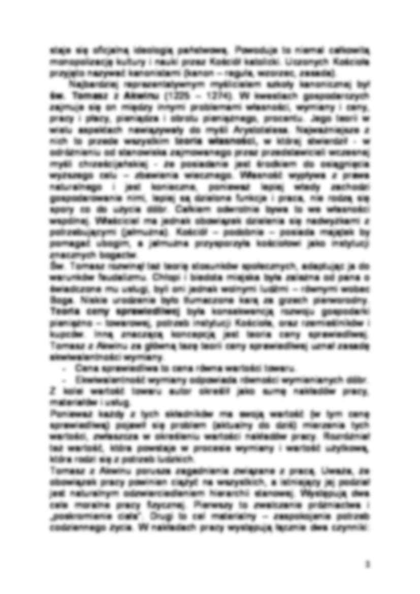 ŚREDNIOWIECZNA MYŚL EKONOMICZNA - strona 2