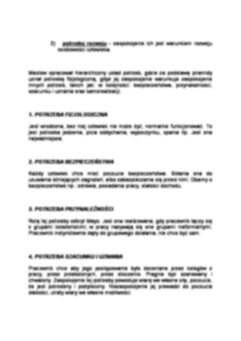 POTRZEBY PRACOWNIKÓW A ICH MOTYWOWANIE - strona 2