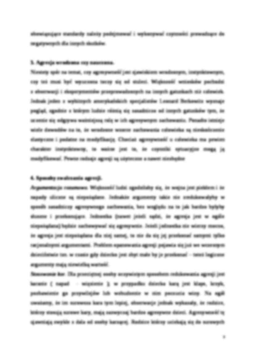 Agresja - Definicja - strona 3