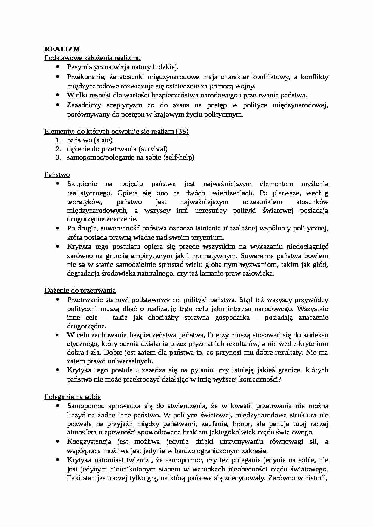 Realizm - omówienie - strona 1