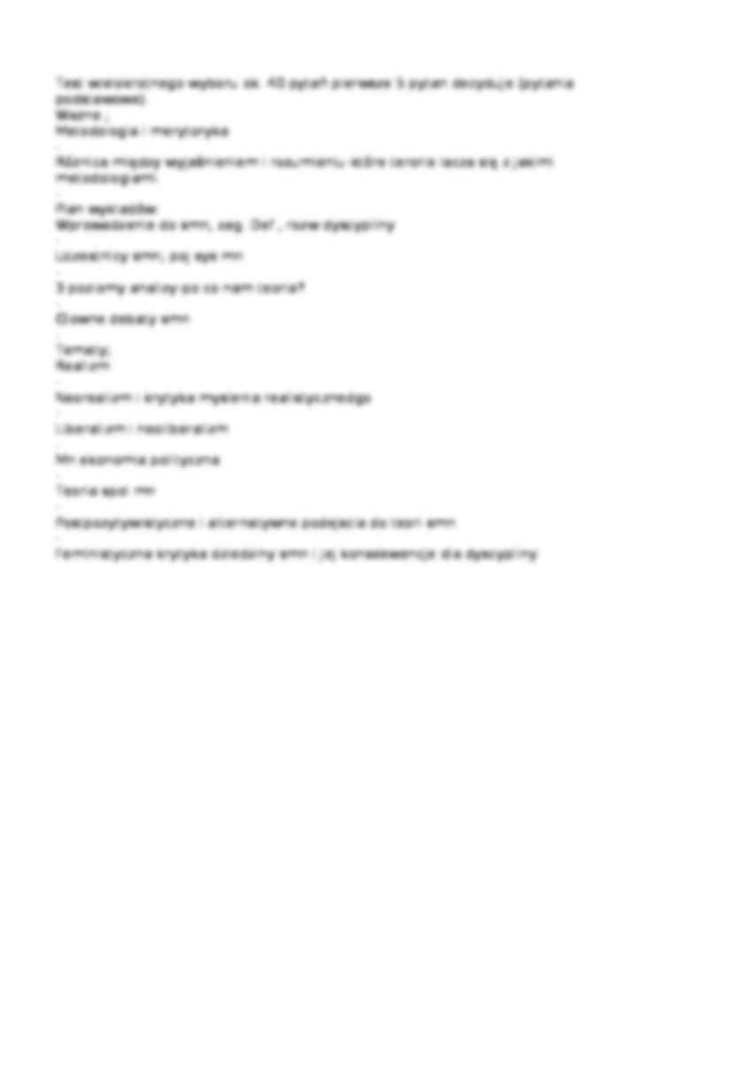 Teoria stosunków międzynarodowych - spis zagadnień na test - strona 2