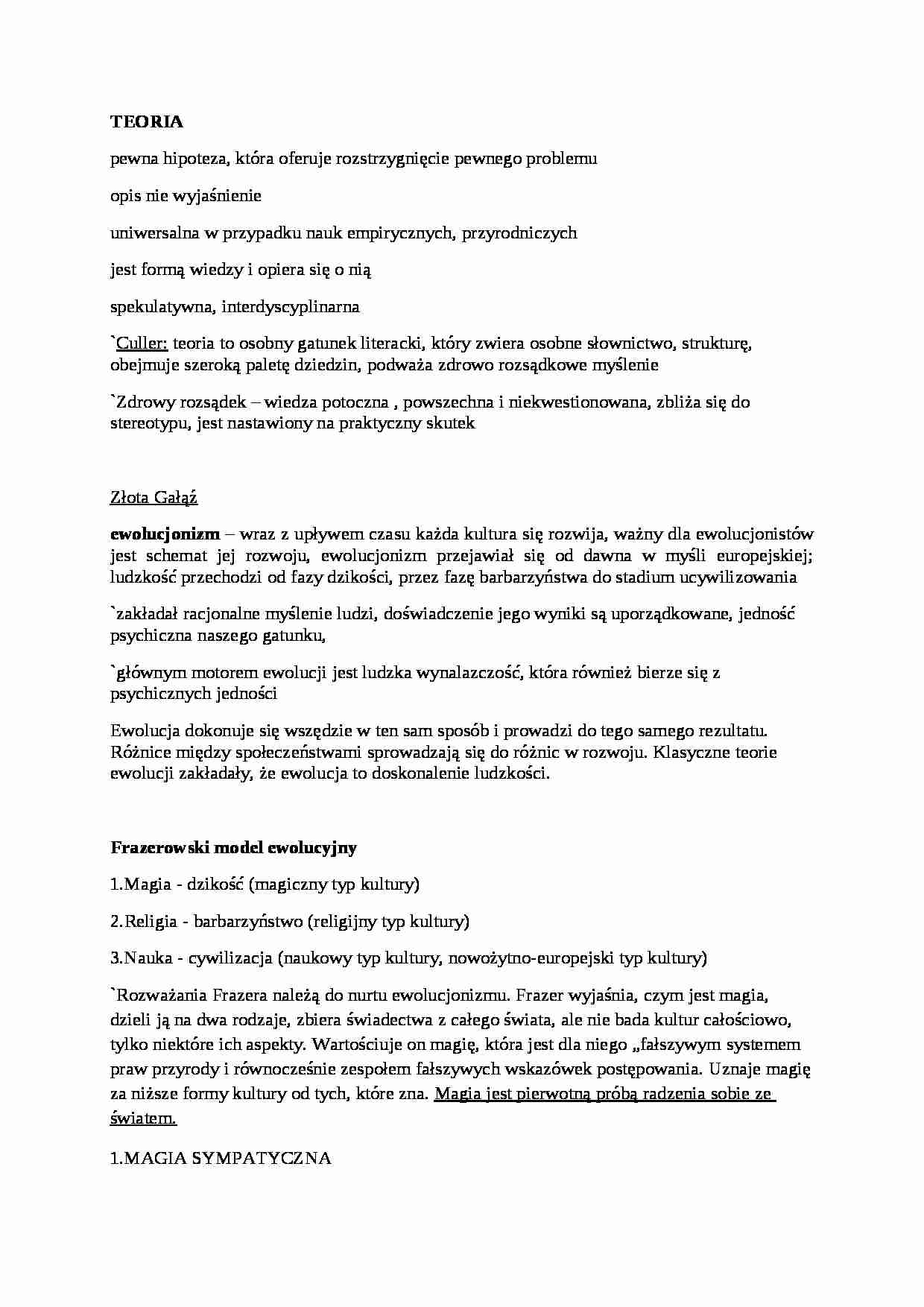 Co to jest teoria i ewolucjonizm - omówienie - strona 1