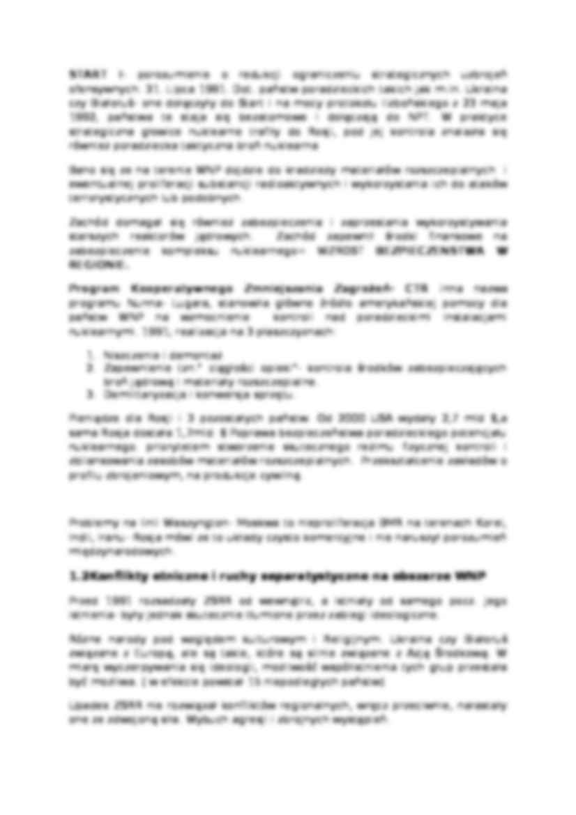 Bezpieczeństwo obszaru WNP - omówienie - strona 2