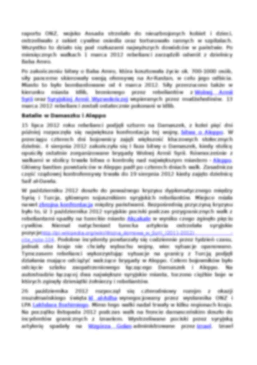  Syria - obecny konflikt - strona 3