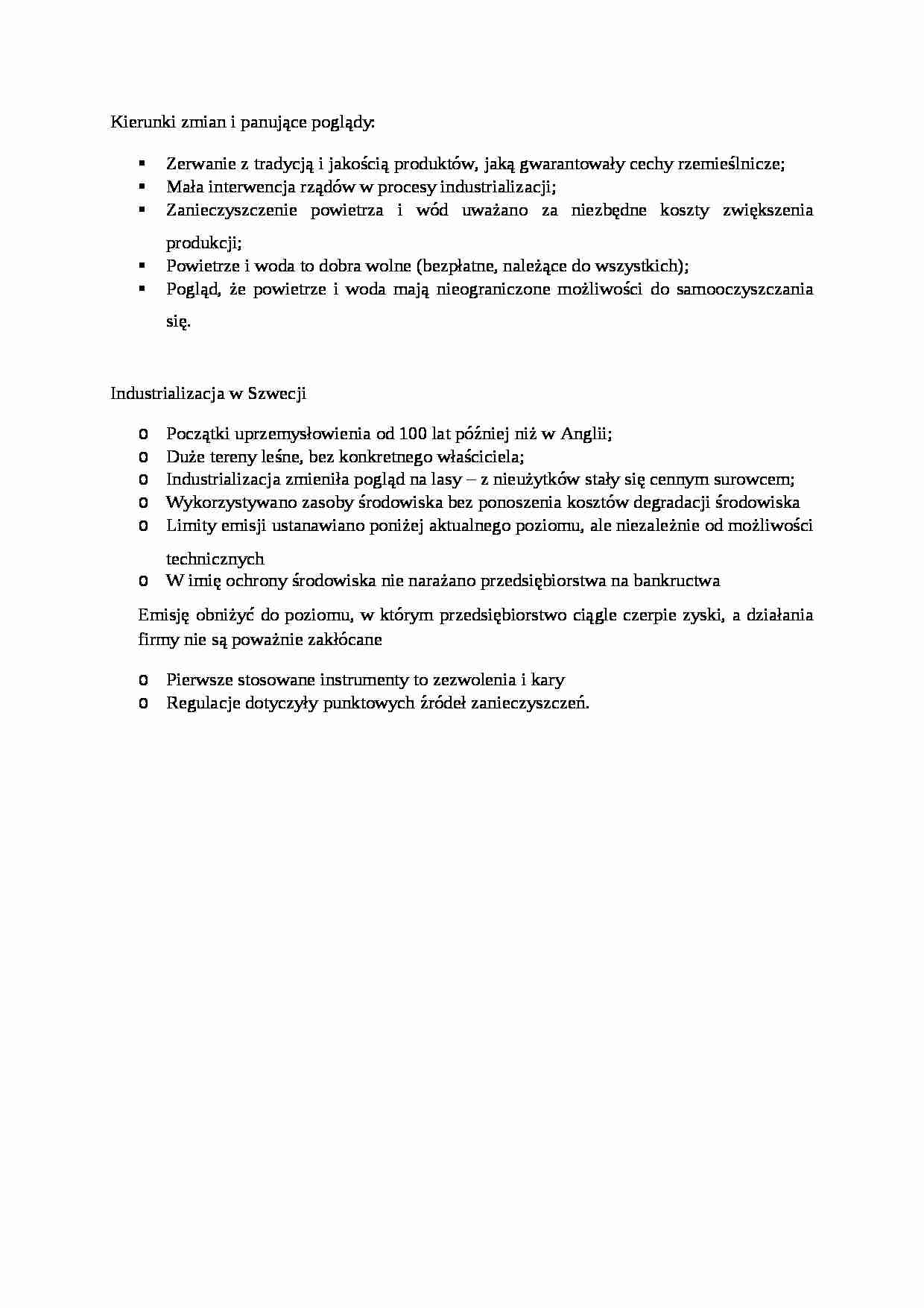 Kierunki zmian i panujące poglądy - omówienie - strona 1