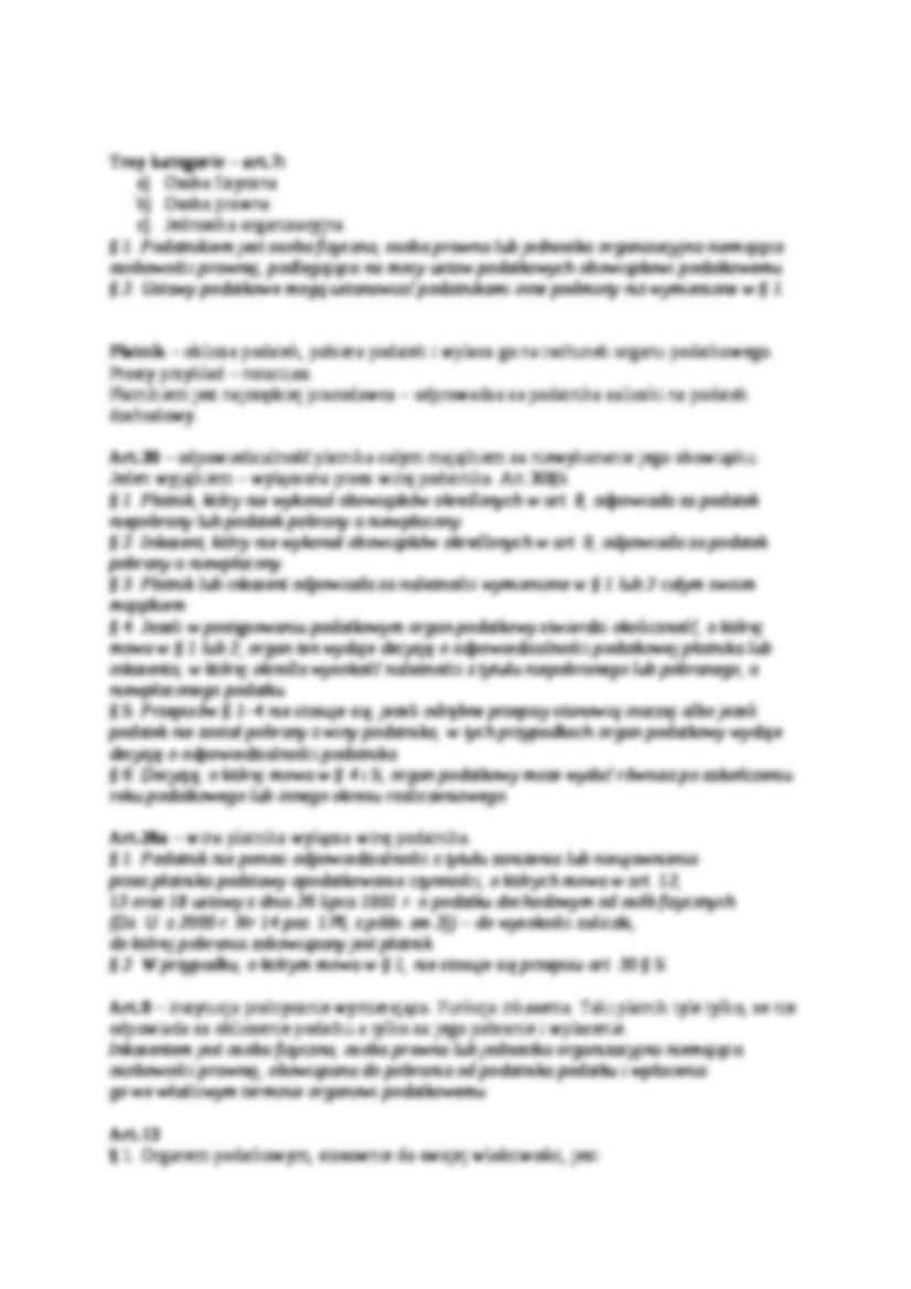 Ordynacja podatkowa - omówienie - strona 2