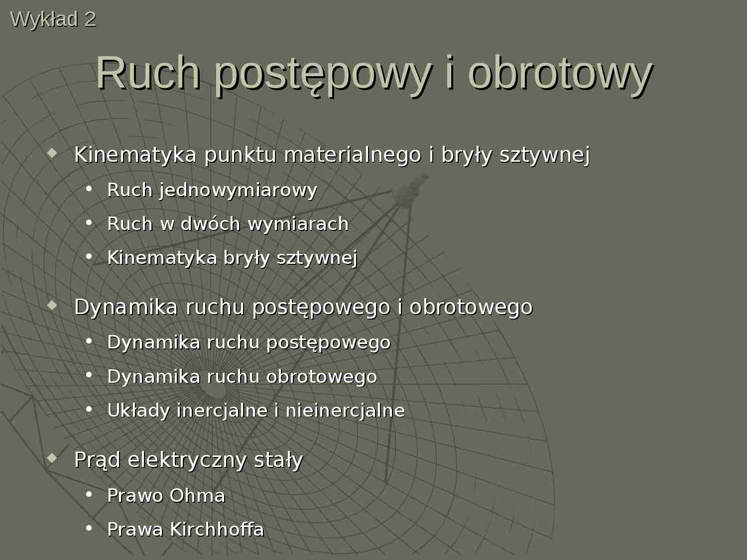 Fizyka, Ruch postępowy i obrotowy - omówienie - strona 1