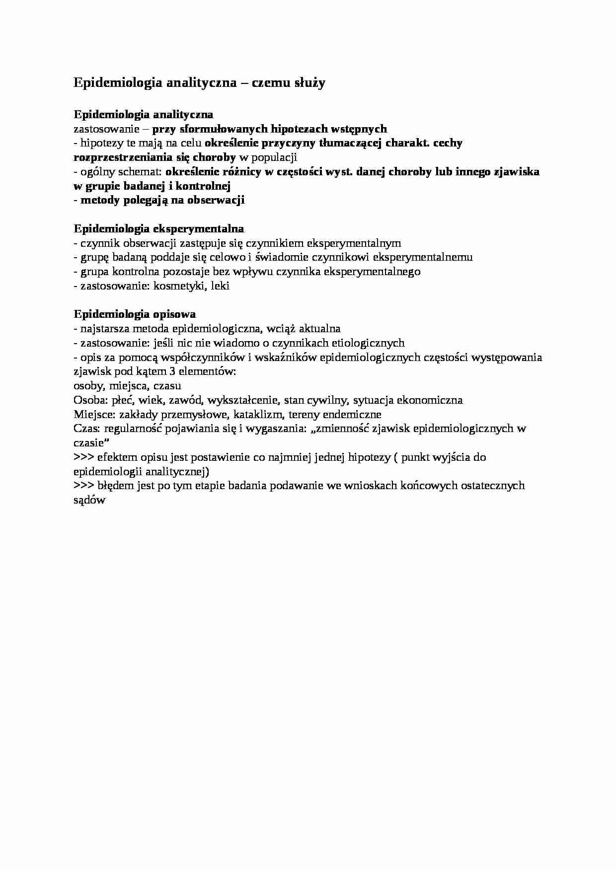 Higiena i epidemiologia - omówienie - strona 1