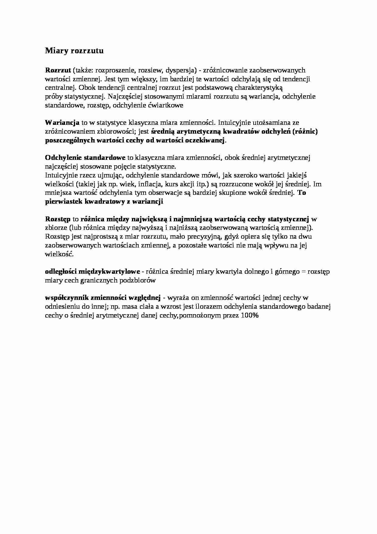  Miary rozrzutu - omówienie - strona 1