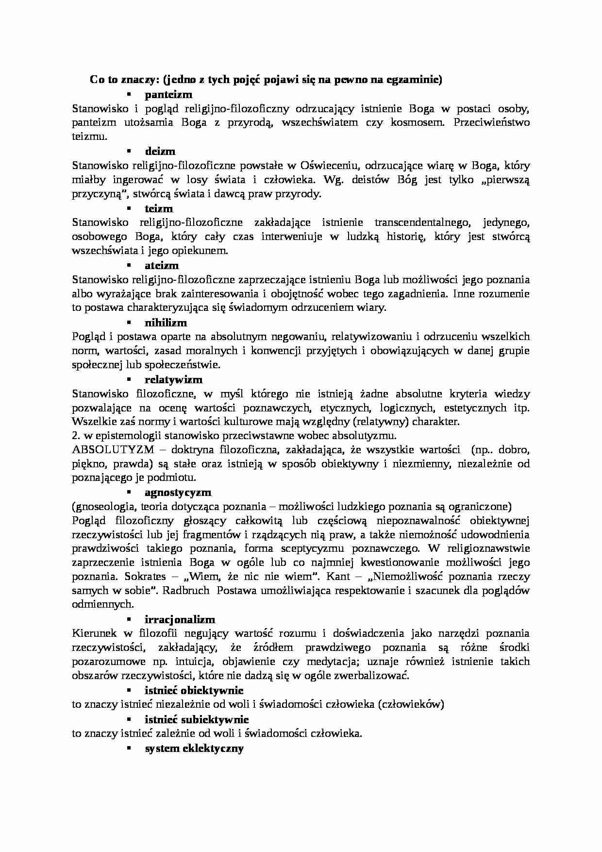 Filozofia prawa  - pytania i odpowiedzi - strona 1