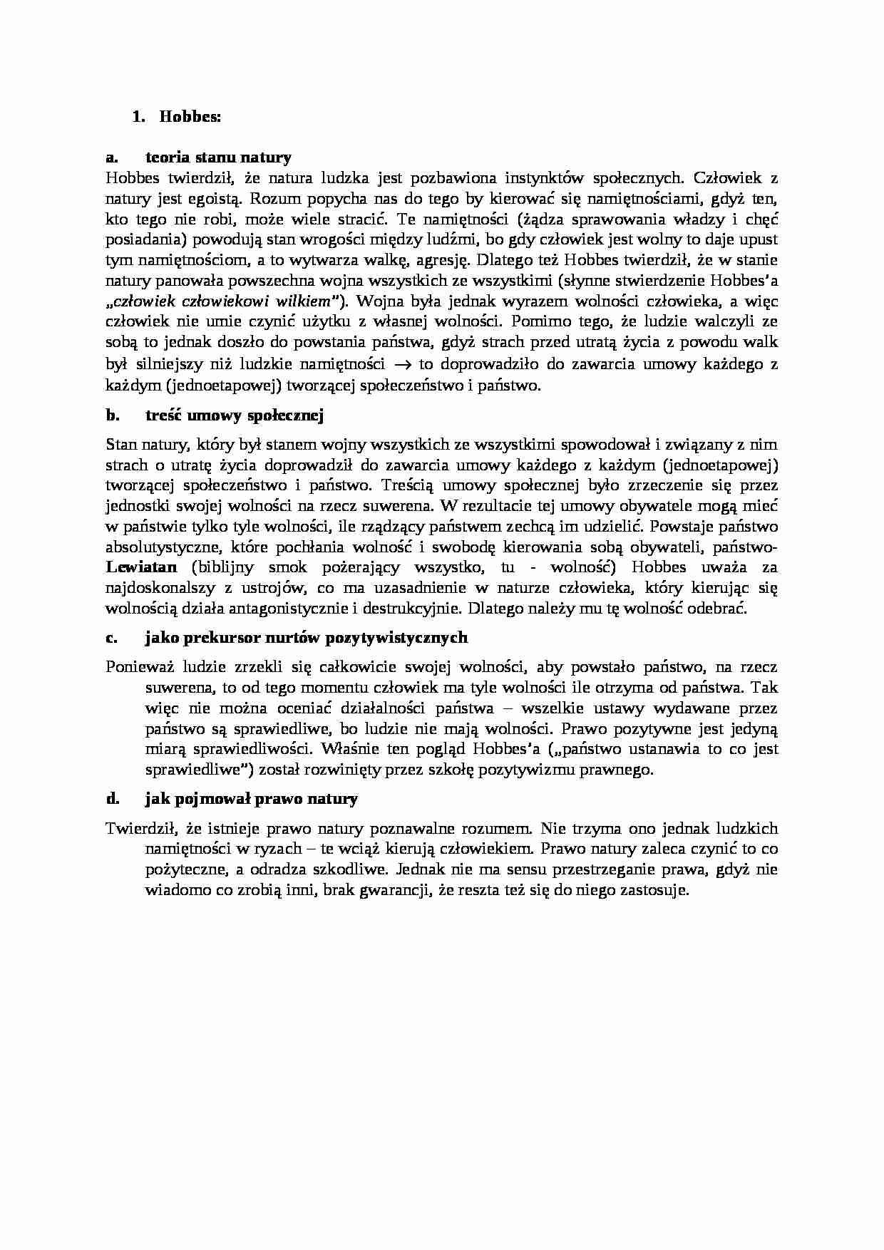 Hobbes - omówienie - strona 1