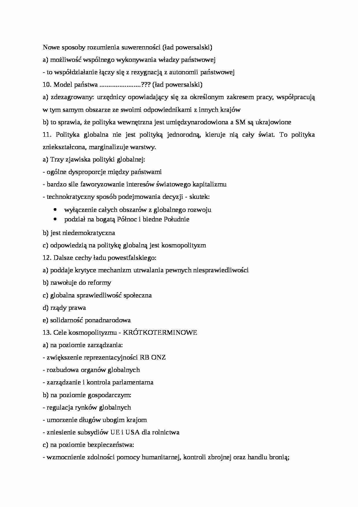 Nowe sposoby rozumienia suwerenności - wykład - strona 1