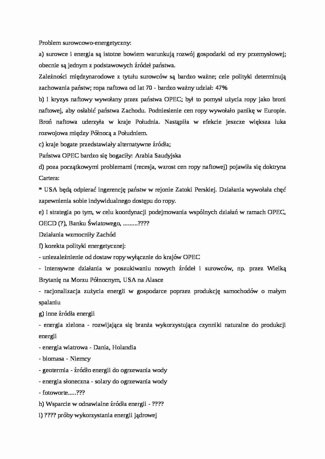 Problem surowcowo-energetyczny - strona 1