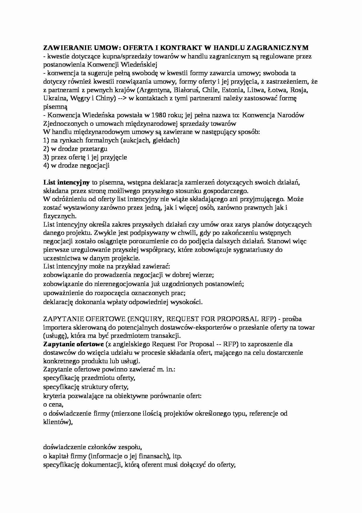 umowa i kontrakt - omówienie - strona 1