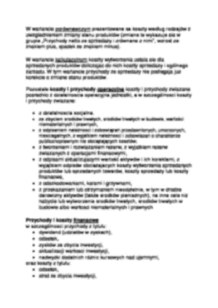 Sprawozdanie finansowe - rachunek zysków i strat - strona 3