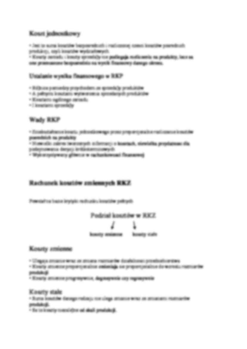 Rachunkowość zarządcza - rachunek kosztów - strona 2