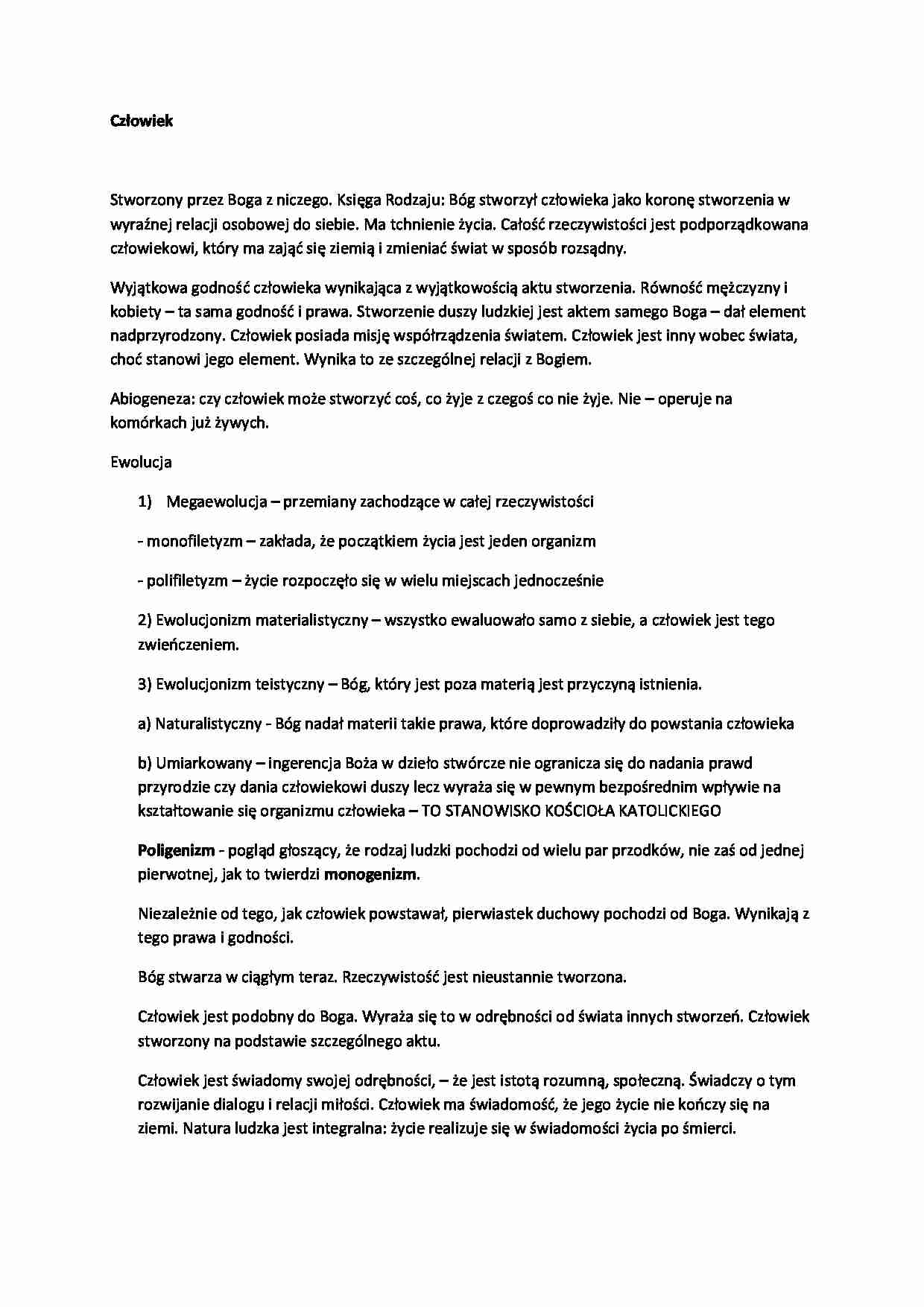 Wykład - dzieje człowieka - strona 1