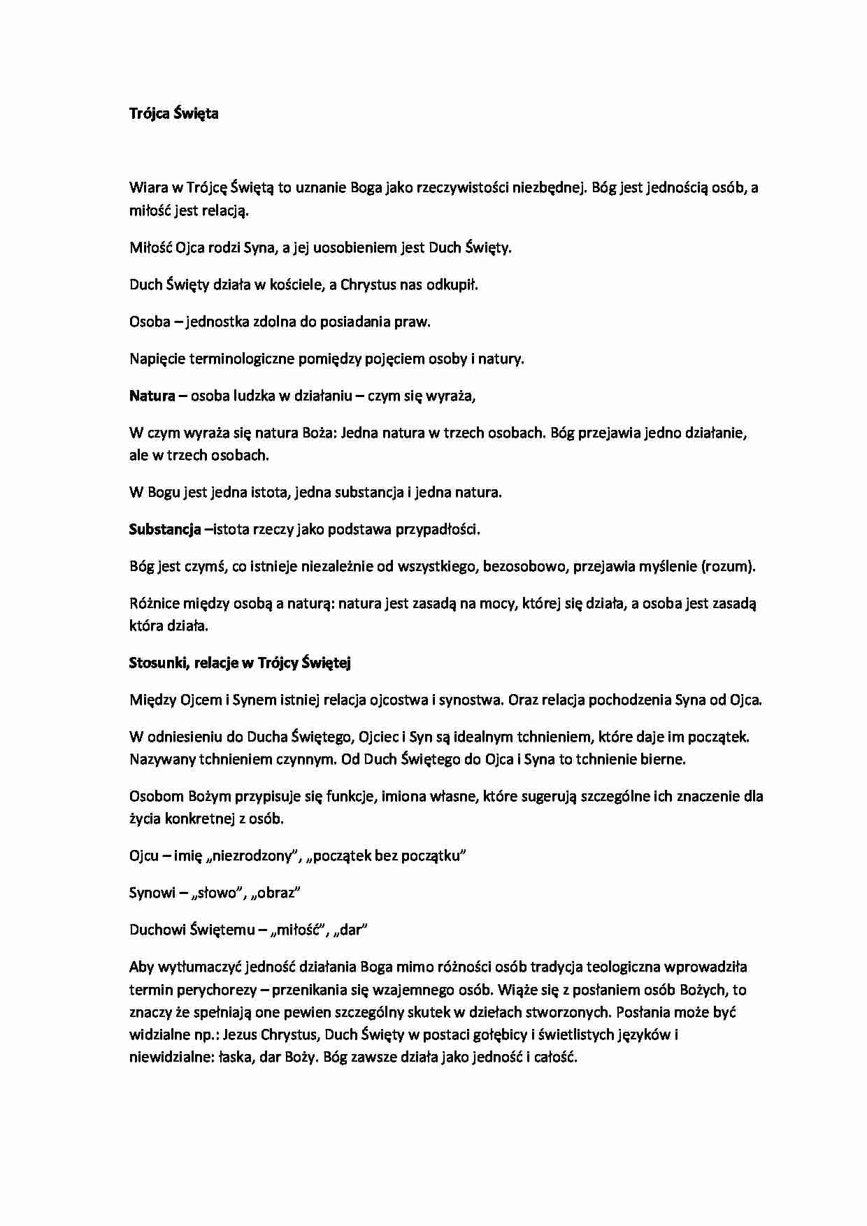 Wykład - trójca święta - strona 1