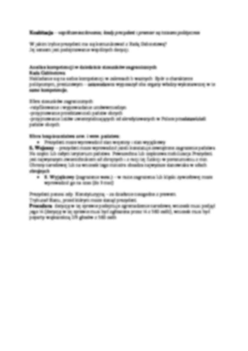 Kompetencje prezydenta - wykład - strona 2