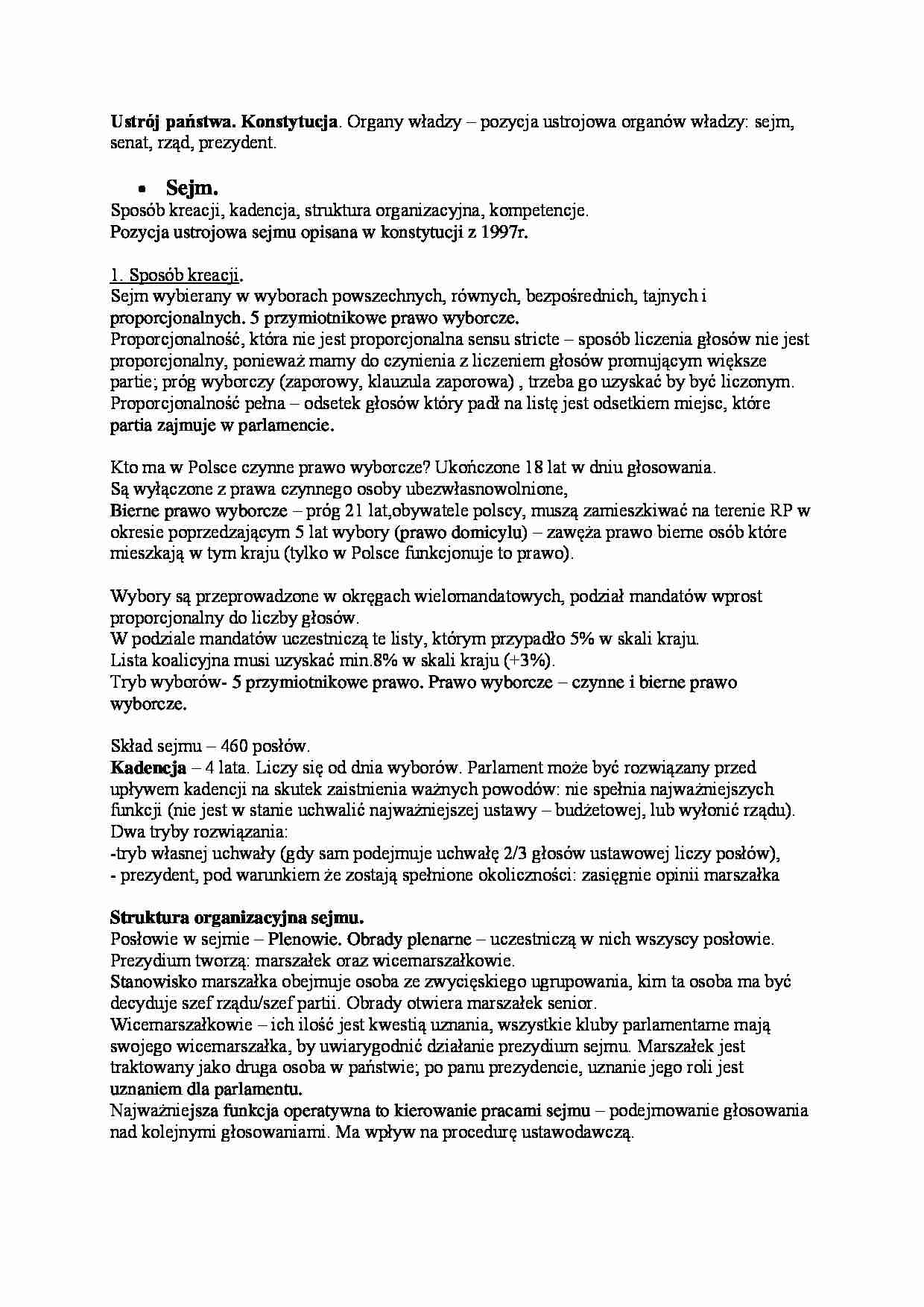 Sejm - wykład - strona 1