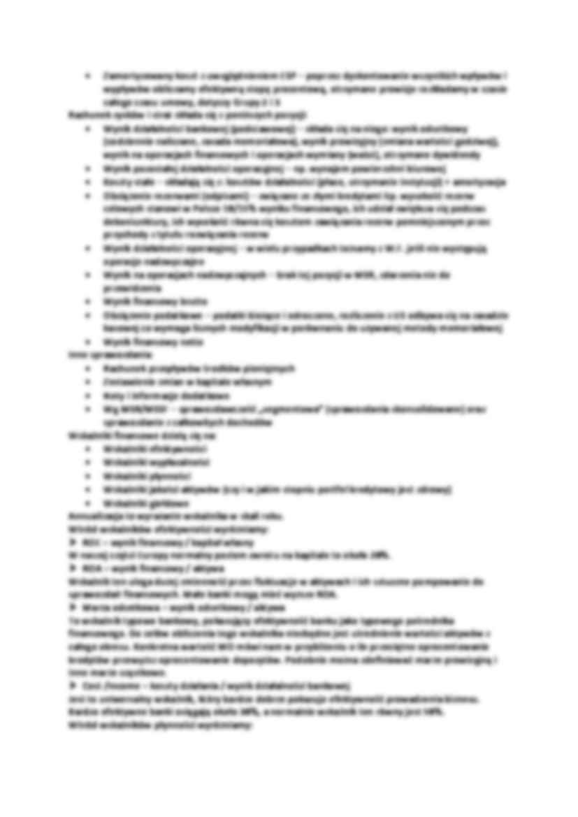 Wykład - Sprawozdania finansowe banku i ocena kondycji banku - strona 2