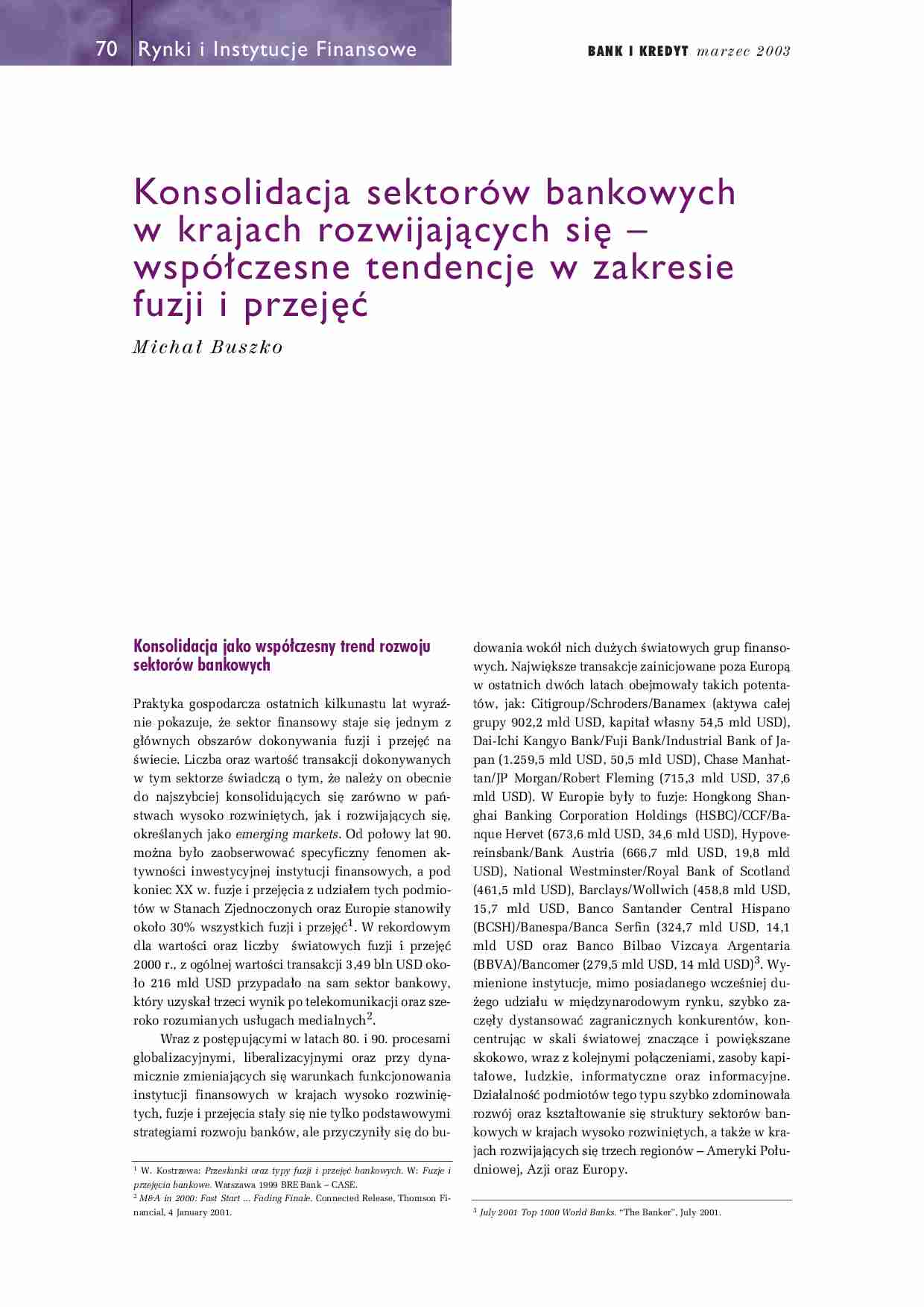 Ćwiczenia - artykuł o konsolidacji - strona 1