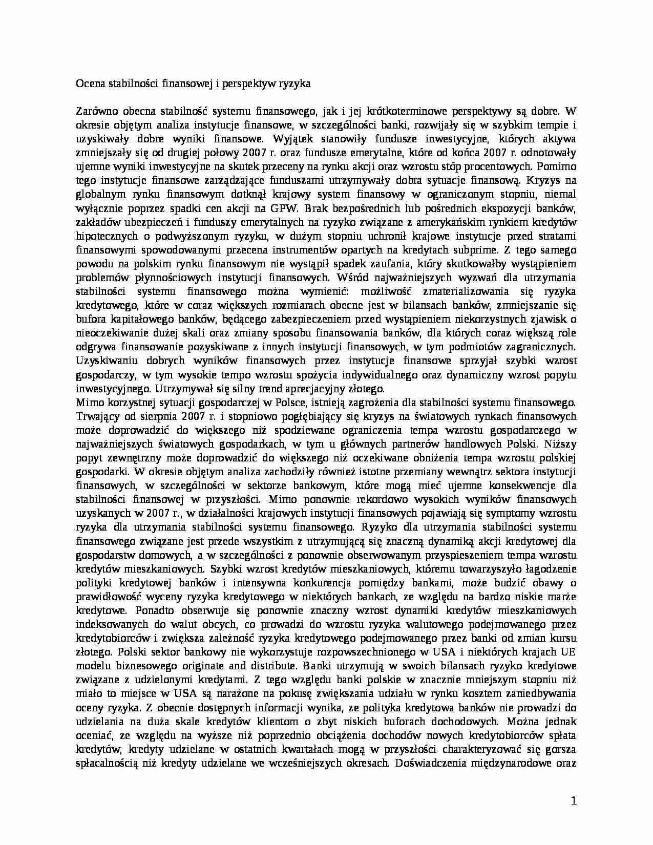 Ćwiczenia - Ocena stabilności - strona 1