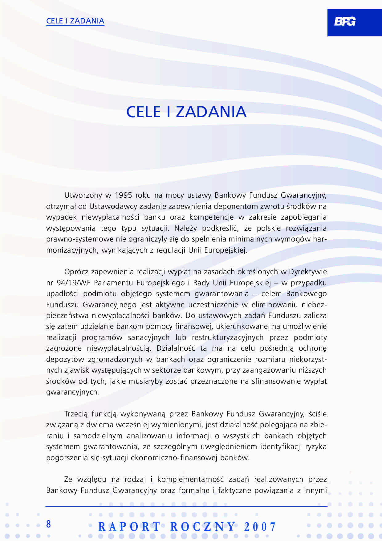 Ćwiczenia - raport roczny BFG - strona 1