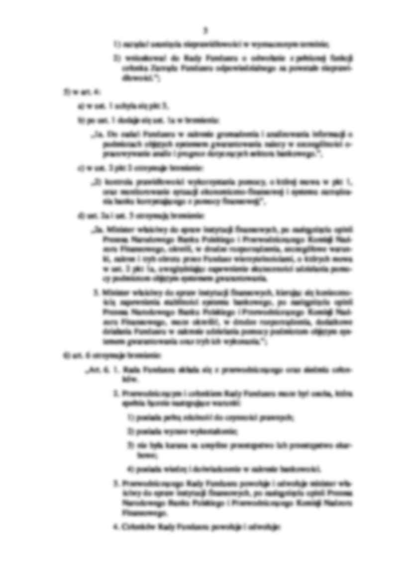 Ćwiczenia - ustawa Bankowy Fundusz Gwarancyjny - strona 3