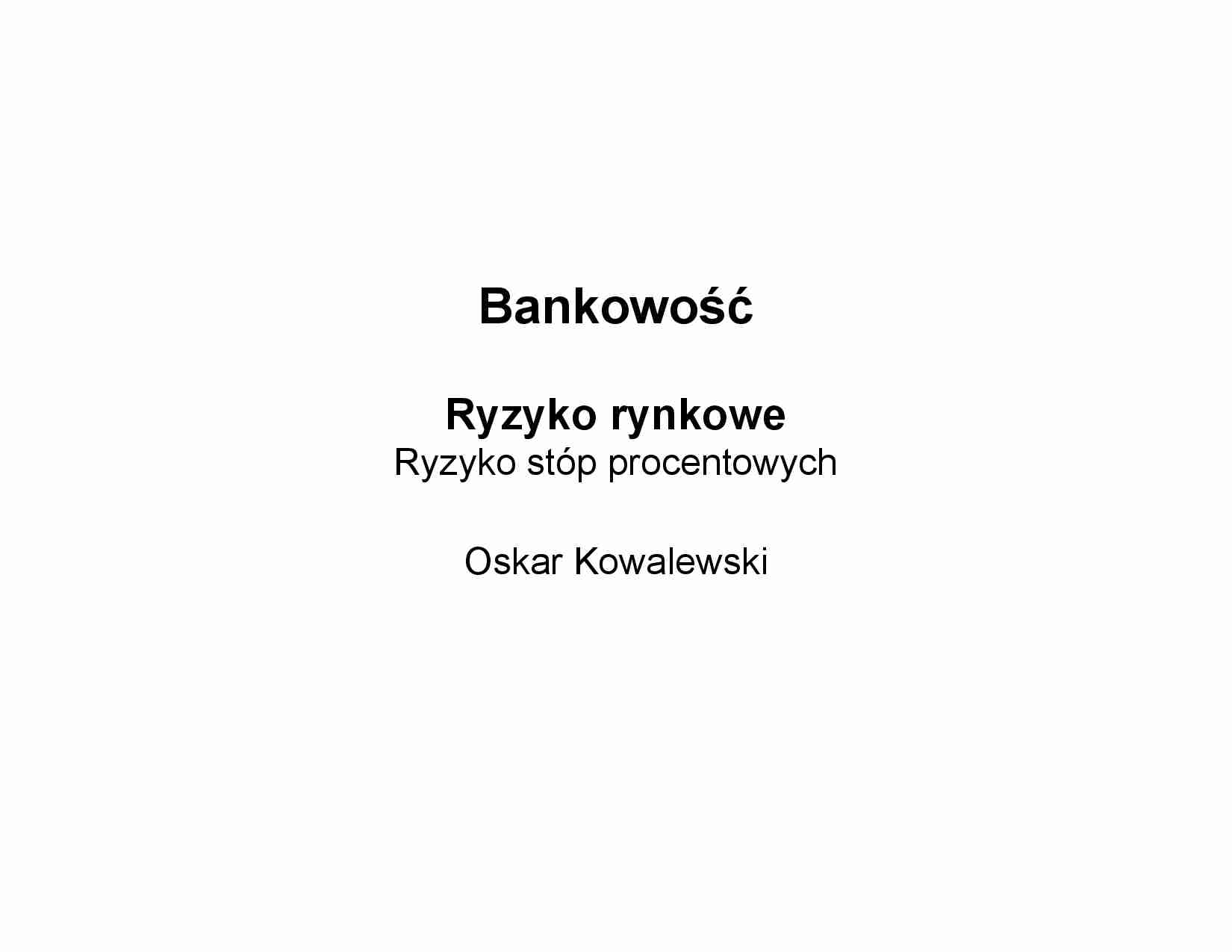 Wykład - ryzyko bankowe - strona 1