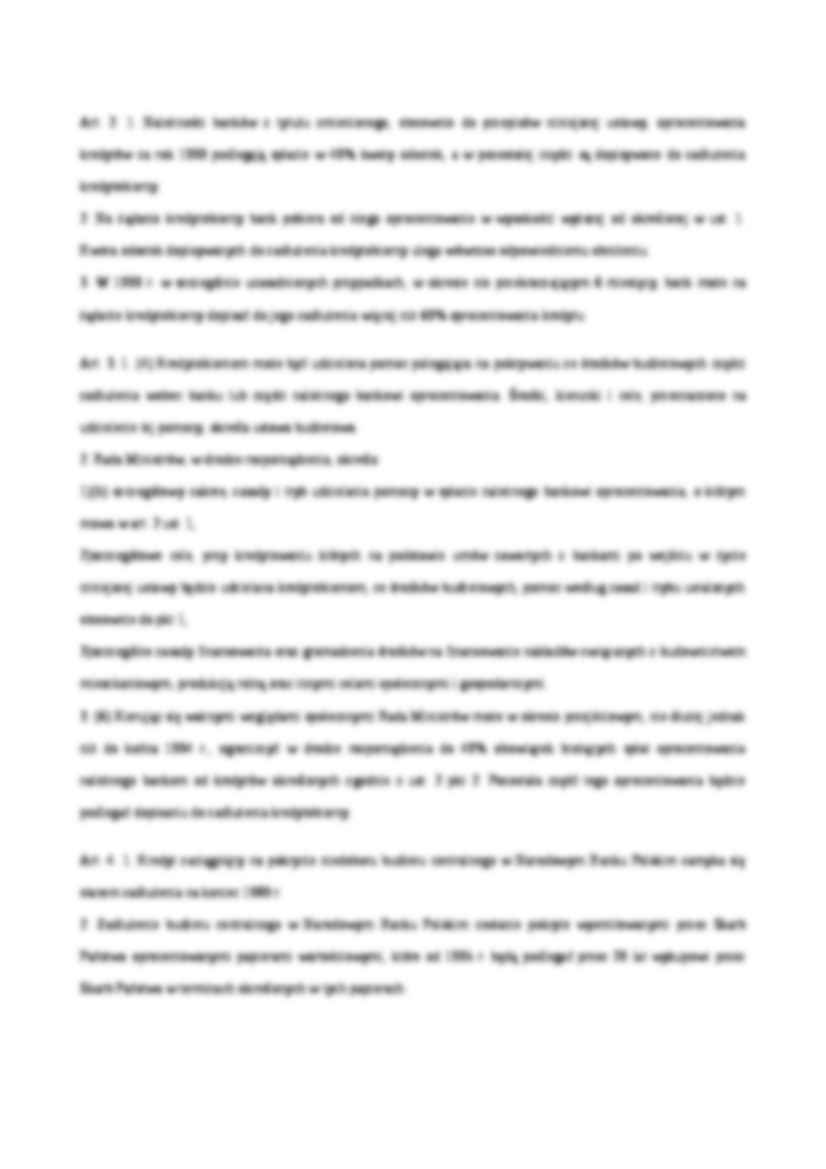 Wykład - ustawa o uporządkowaniu stosunków kredytowych - strona 2