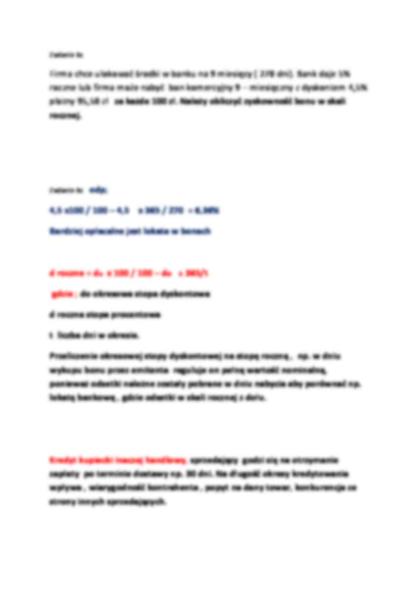 Zadania na egzamin - bankowość - strona 2