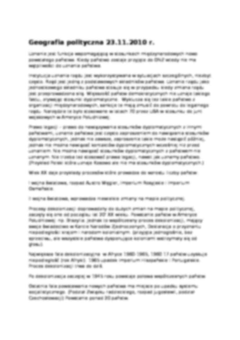 Geografia polityczna-wykłady  - strona 3