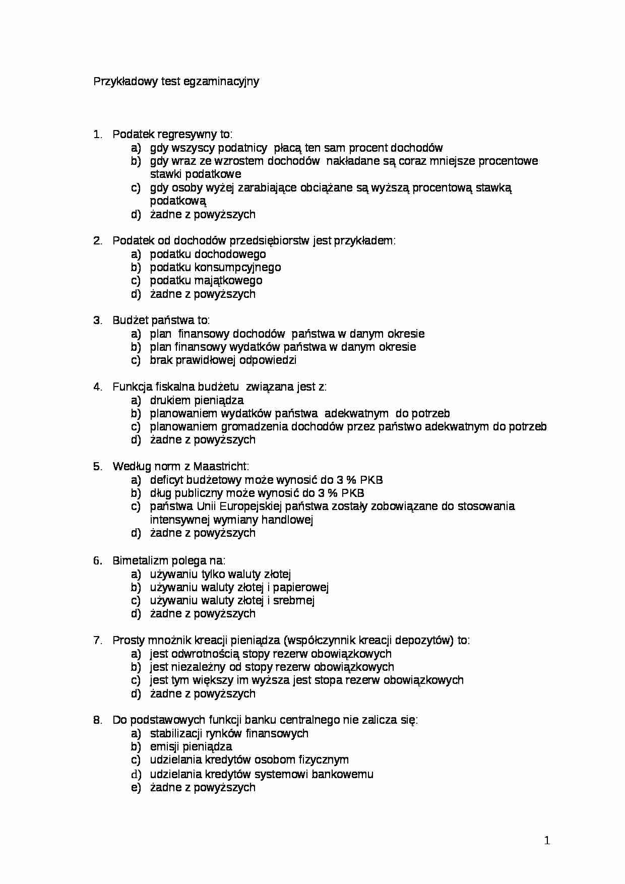 Testy-ekonomia - strona 1