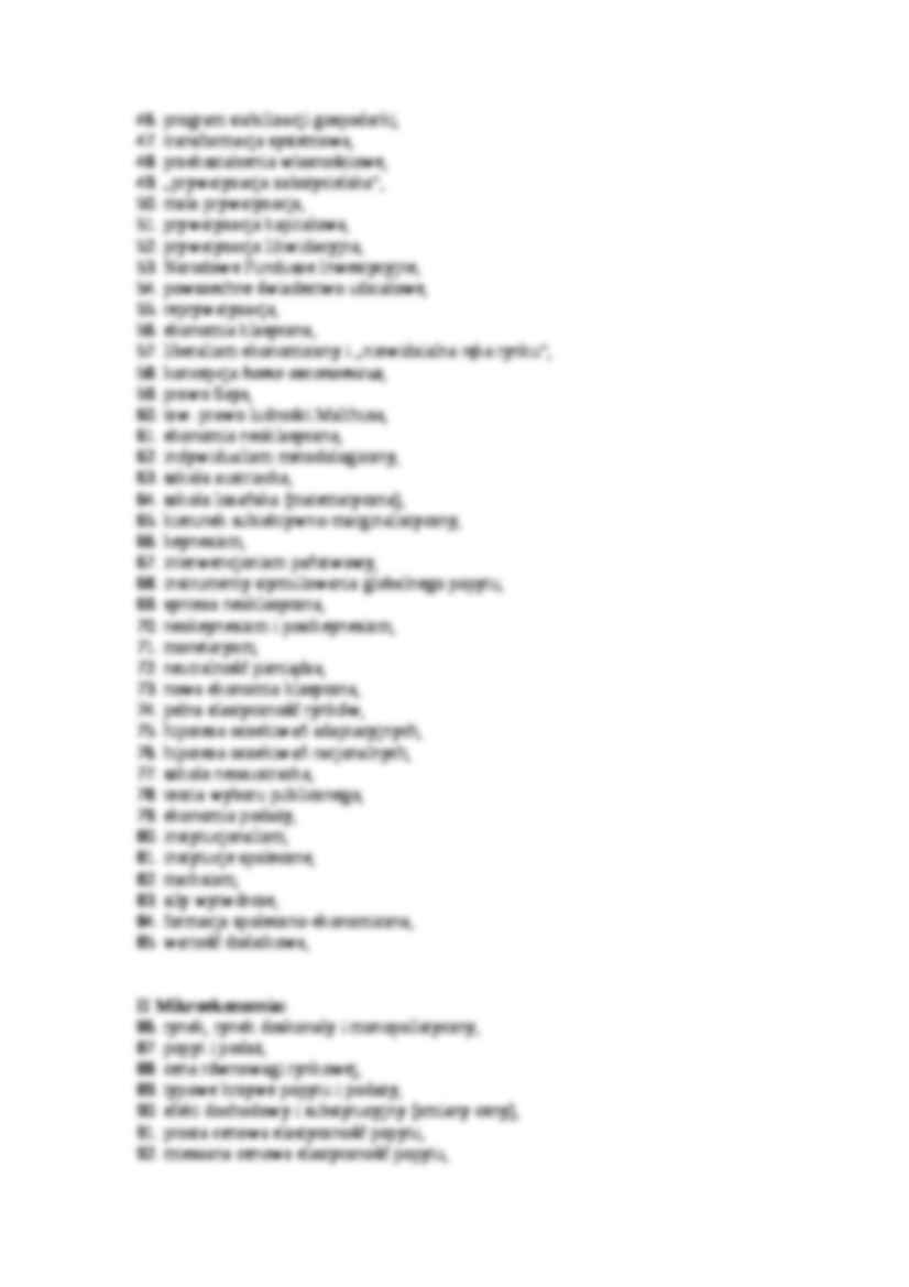 Zagadnienia egzaminacyjne - Ekonomia - strona 2