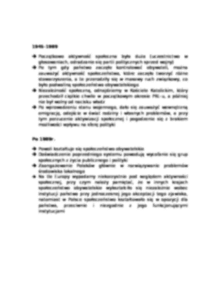 Społeczeństwo obywatelskie w Polsce-opracowanie - strona 2