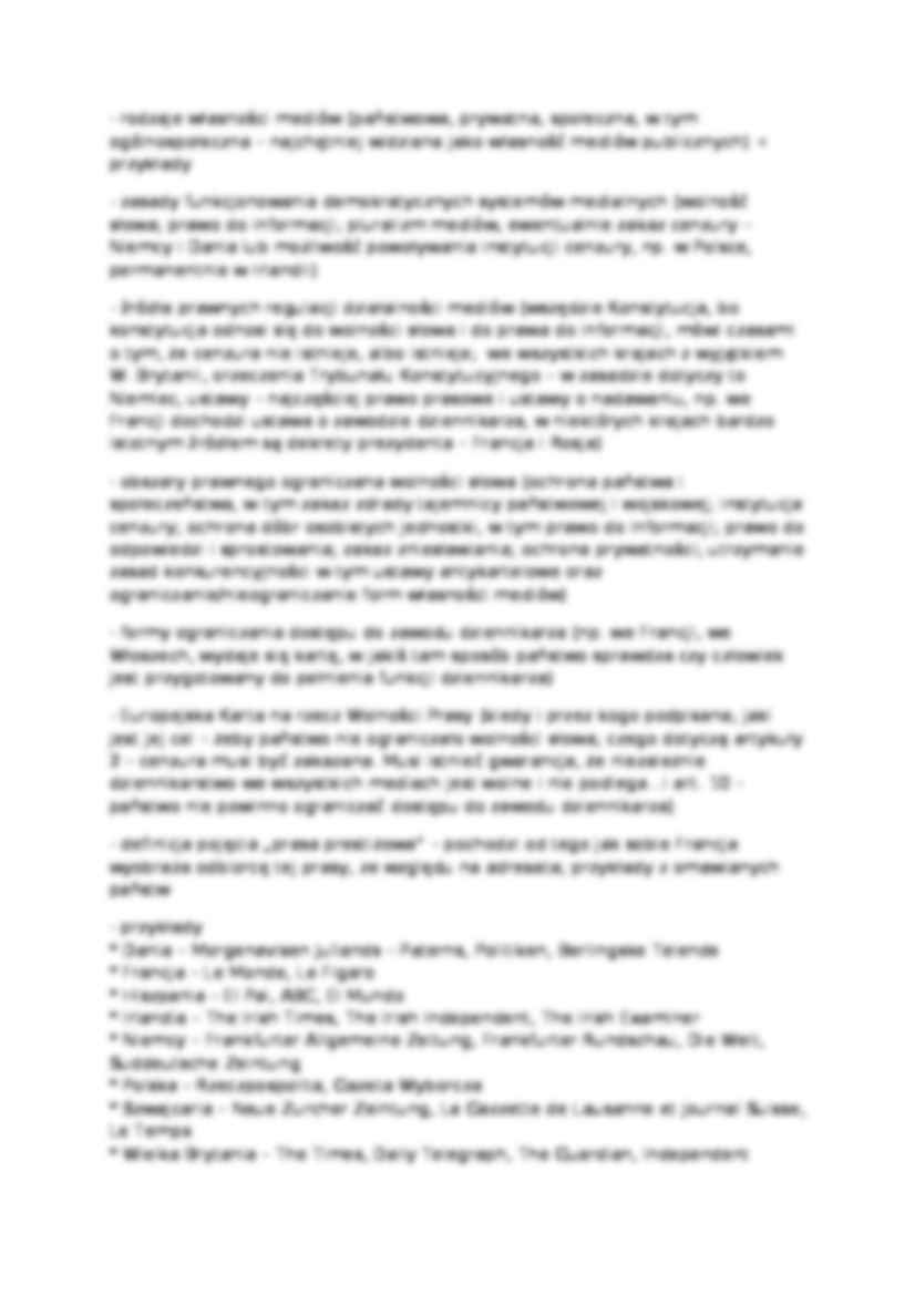 Systemy medialne w Europie-opracowanie - strona 2