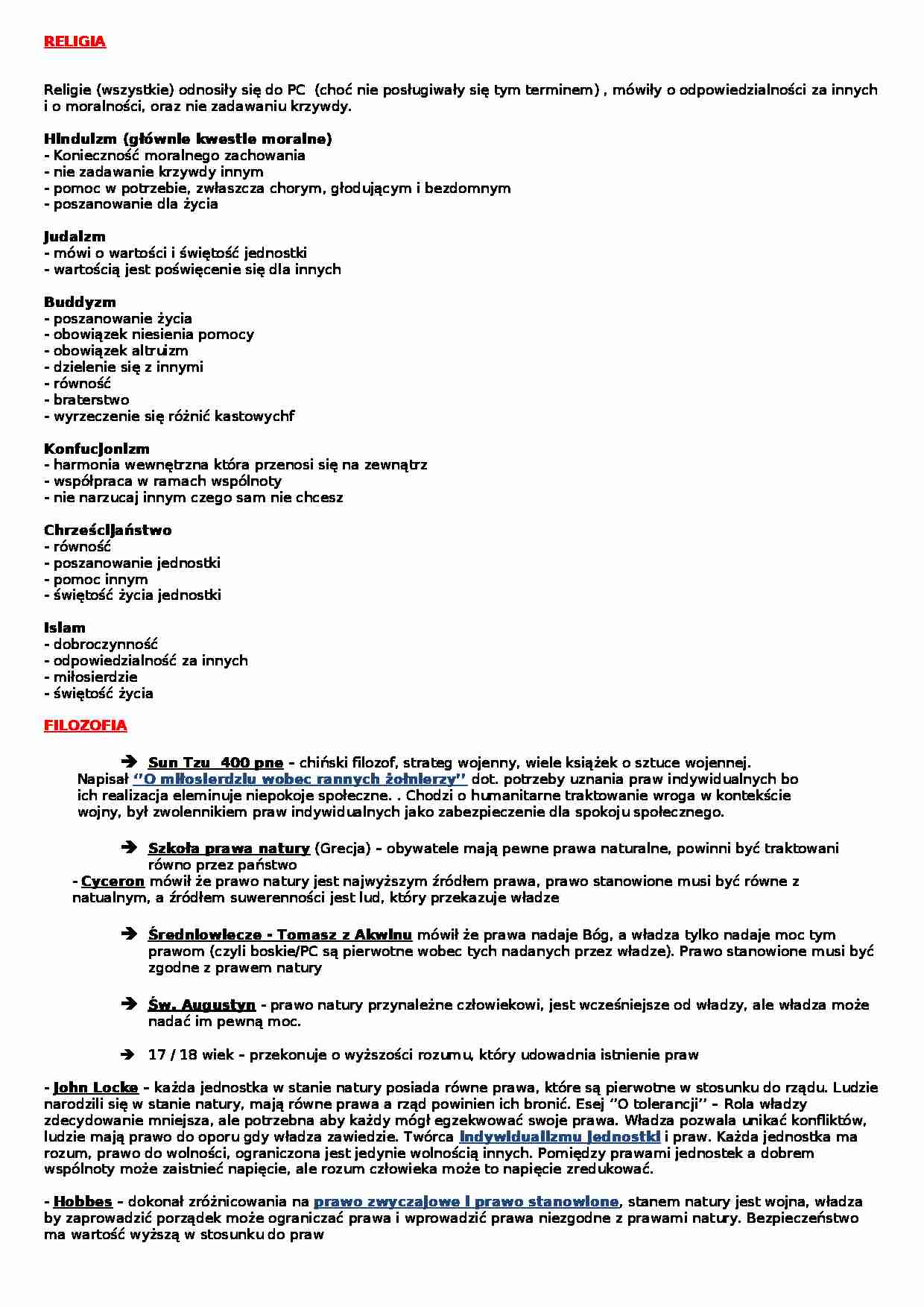 Religia-opracowanie - strona 1