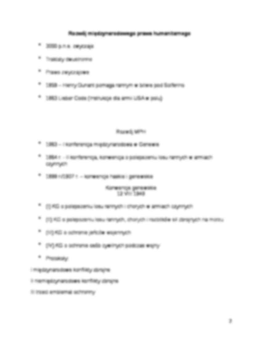 Międzynarodowe Prawo Humanitarne-opracowanie - strona 2