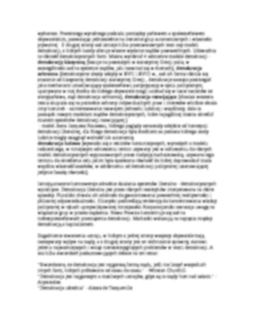 Demokracja-opracowanie - forma ustroju - strona 2