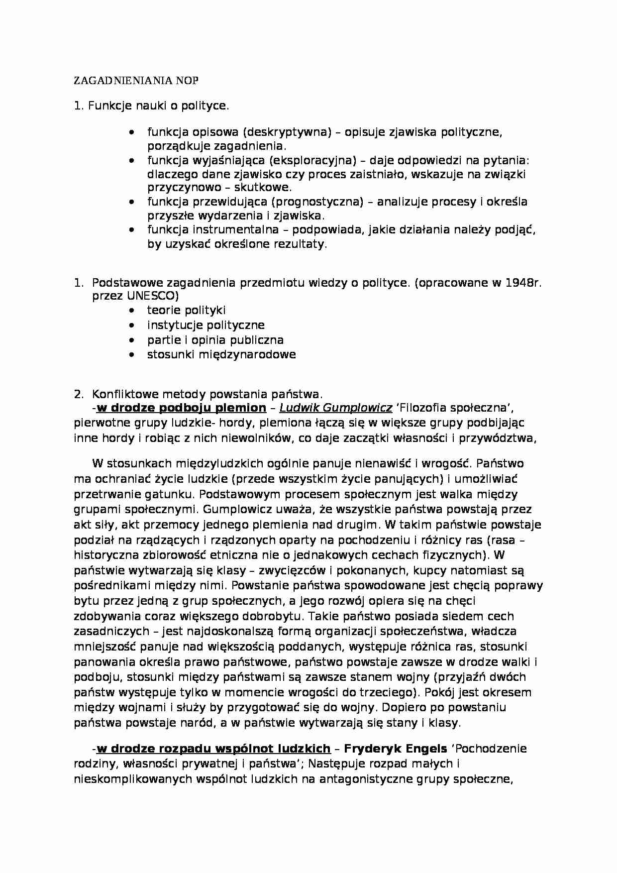 Nauka o państwie i prawie-zagadnienia - strona 1