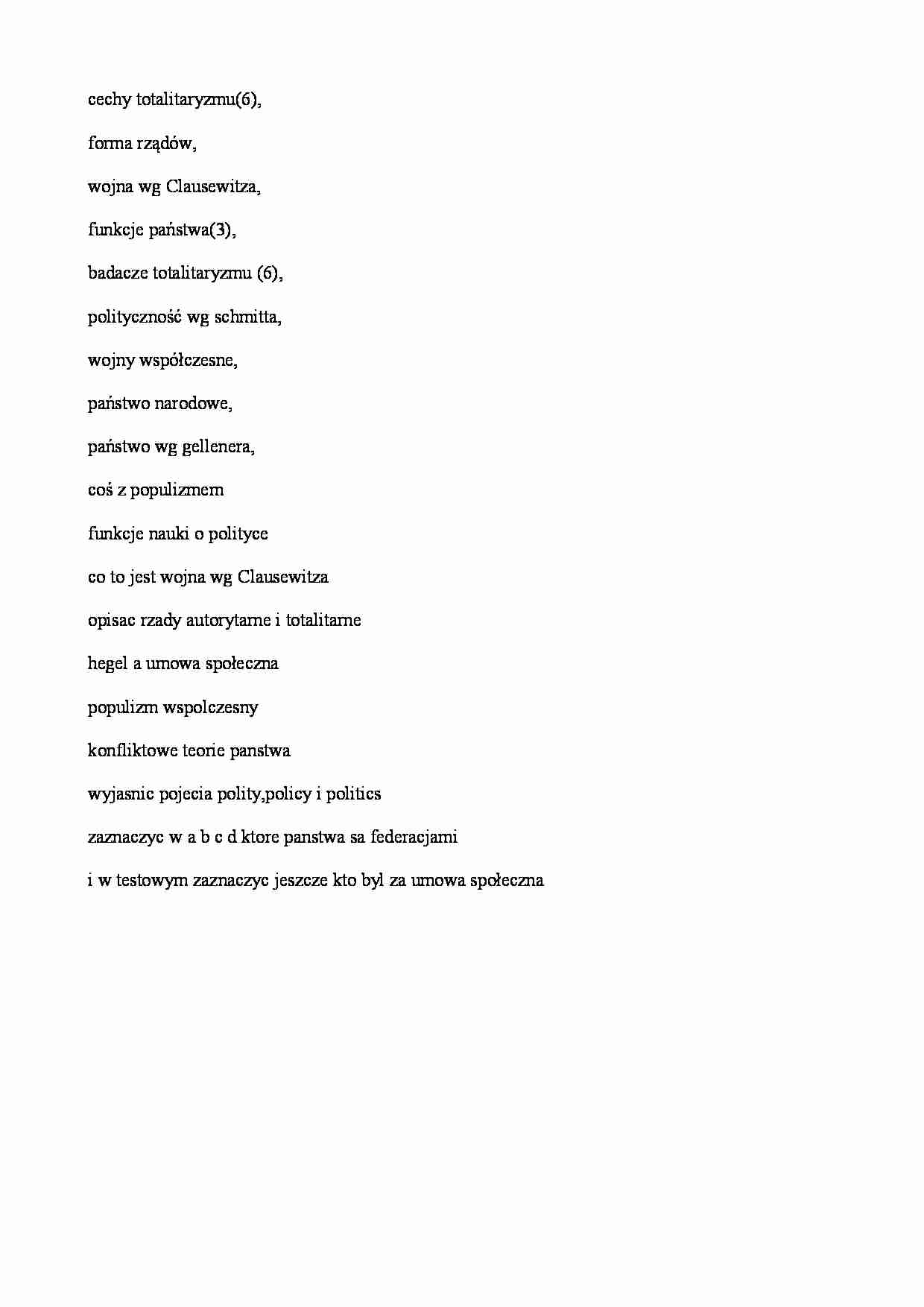 Nauka o państwie i prawie-pytania - strona 1