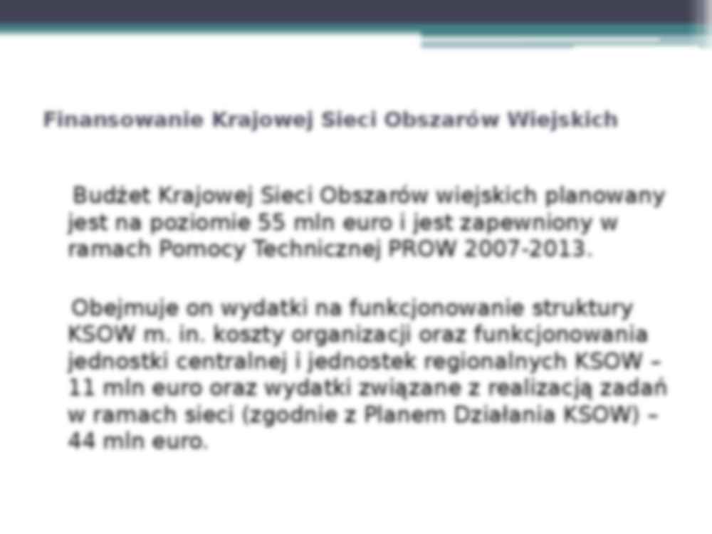 Krajowa Sieć Obszarów Wiejskich-prezentacja - strona 3