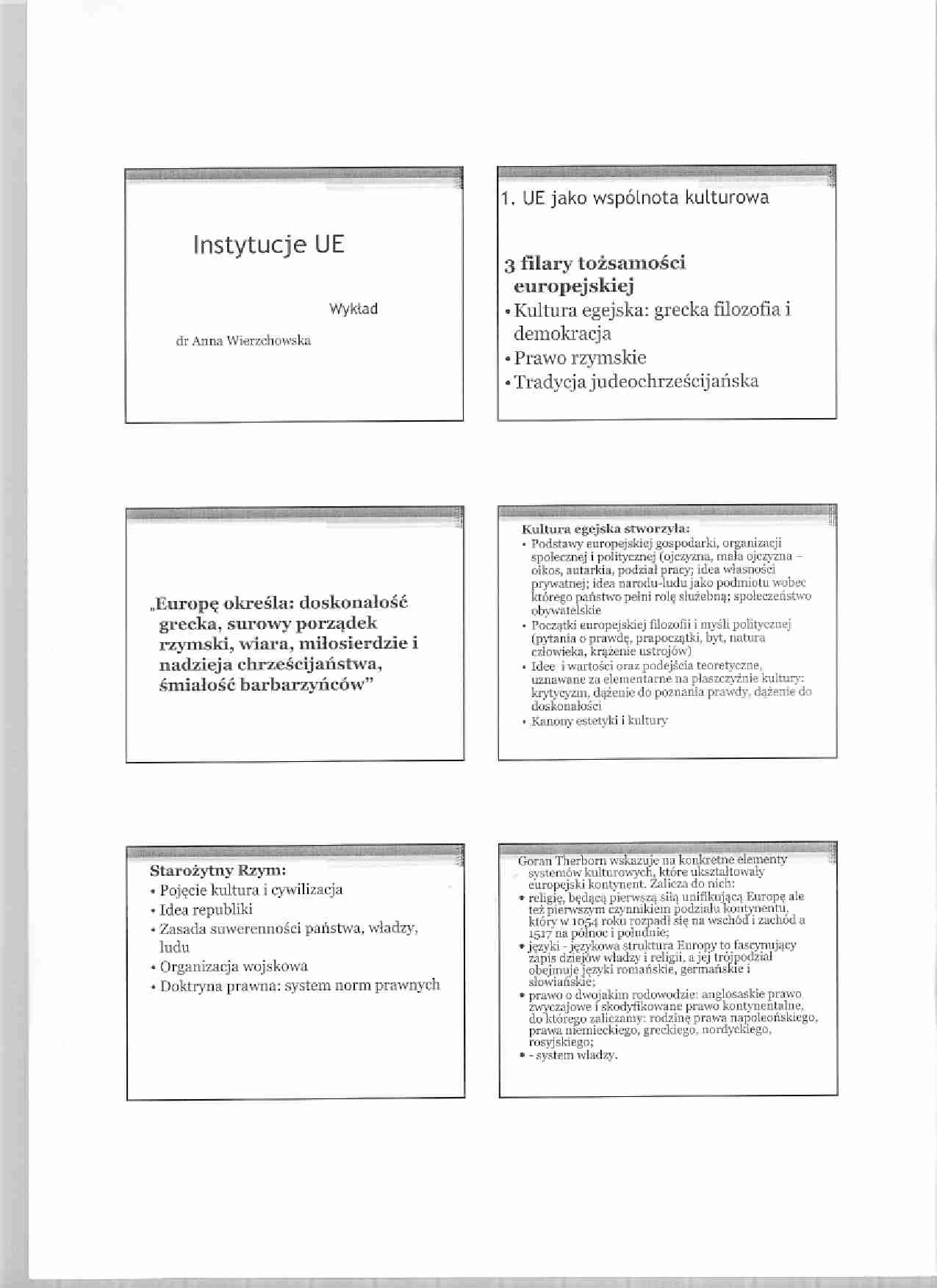 Instytucje UE-opracowanie - strona 1