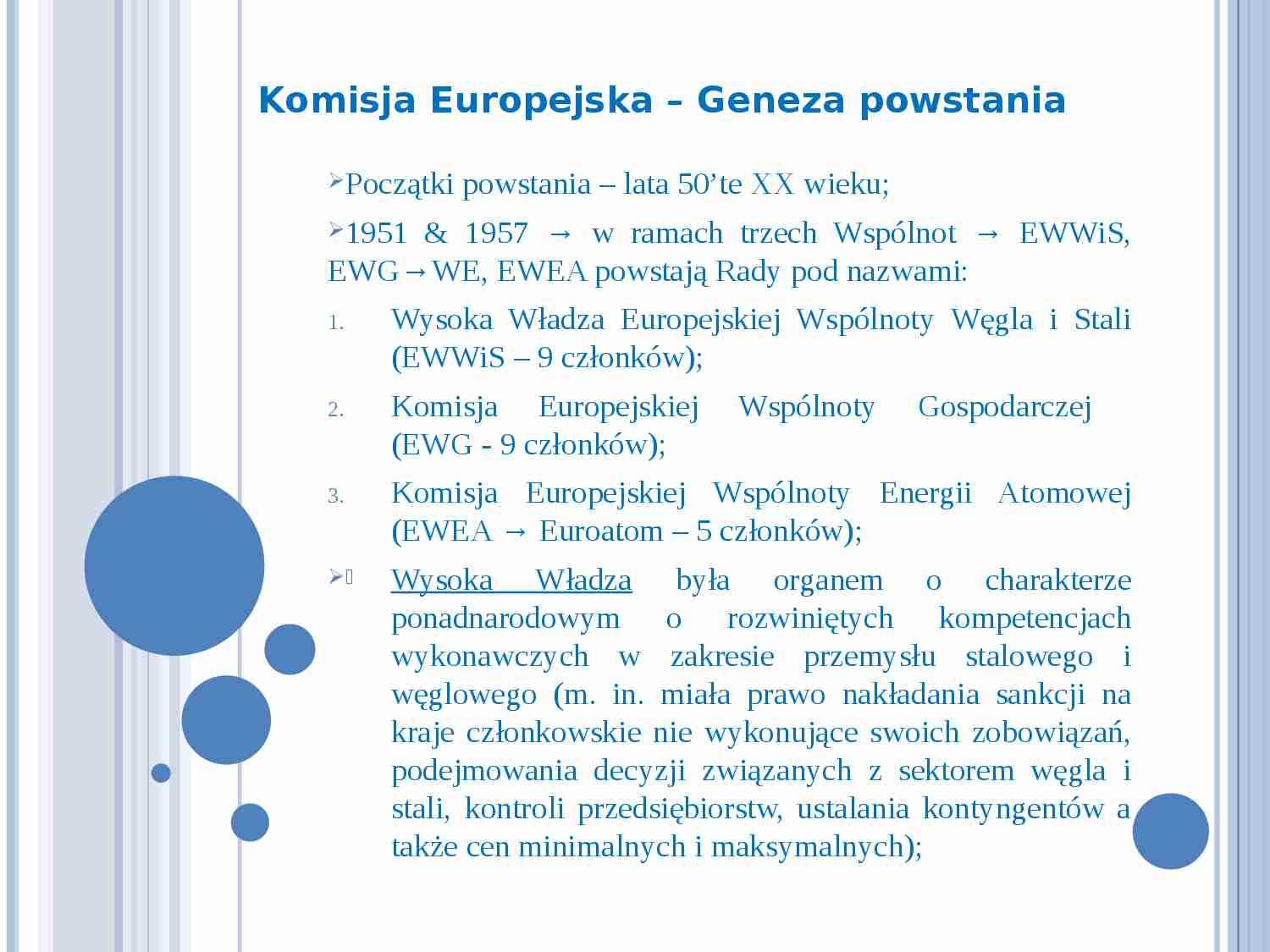 Komisja Europejska-geneza powstania - strona 1