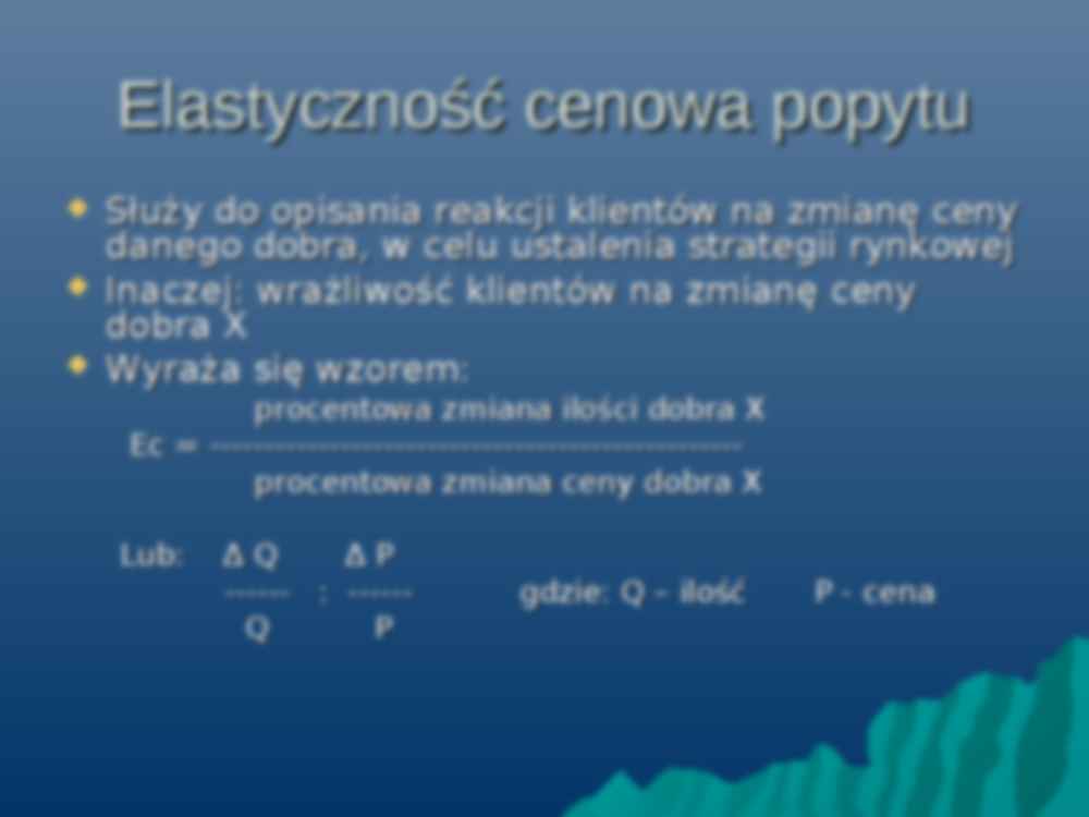 Elastyczność popytu-prezentacja - strona 2