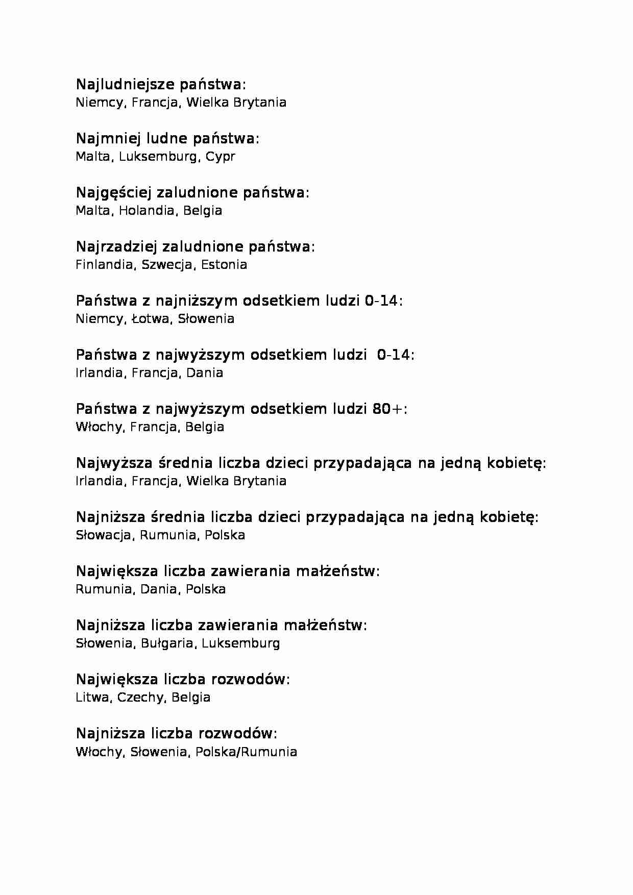 Demografia UE - strona 1